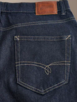 Indigo blauwe wassing - Standaard toelopende pasvorm - Signature Selvedge Denim Jeans