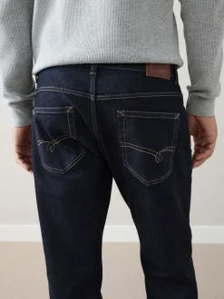 Indigo blauwe wassing - Standaard toelopende pasvorm - Signature Selvedge Denim Jeans