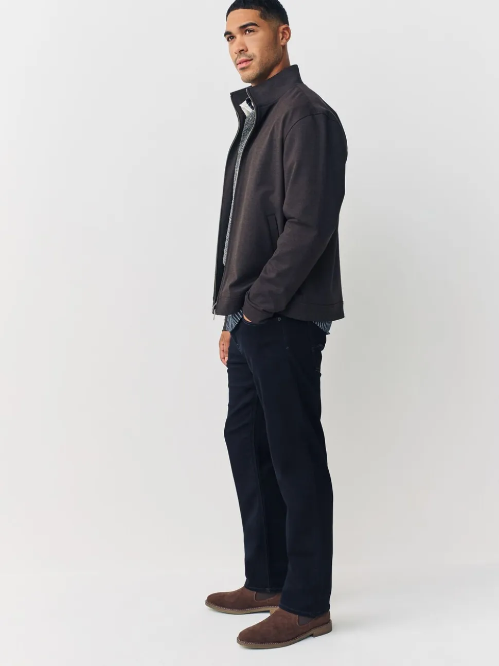 Indigo blauwe wassing - Straight fit - Comfortabele stretchjeans