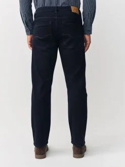 Indigo blauwe wassing - Straight fit - Comfortabele stretchjeans