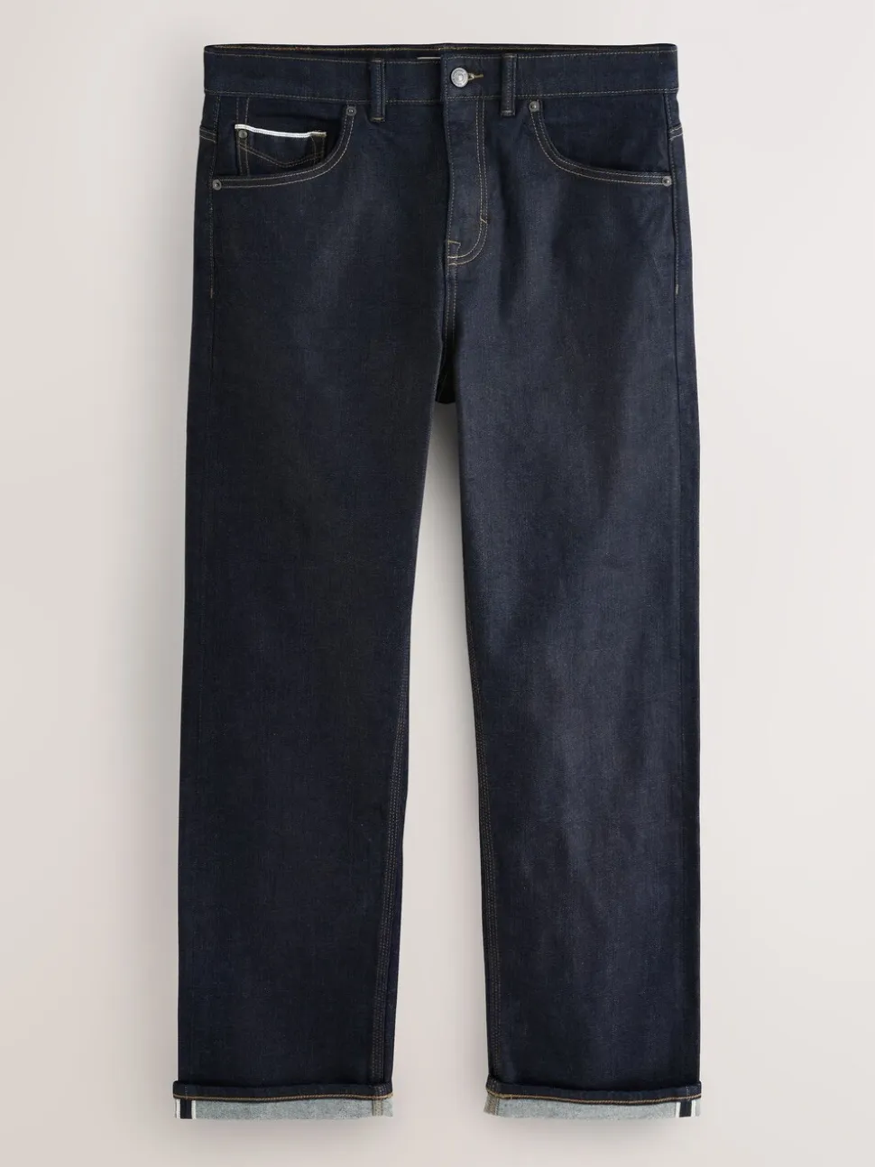 Indigo blauwe wassing - Straight fit - Signature Selvedge Denim Jeans