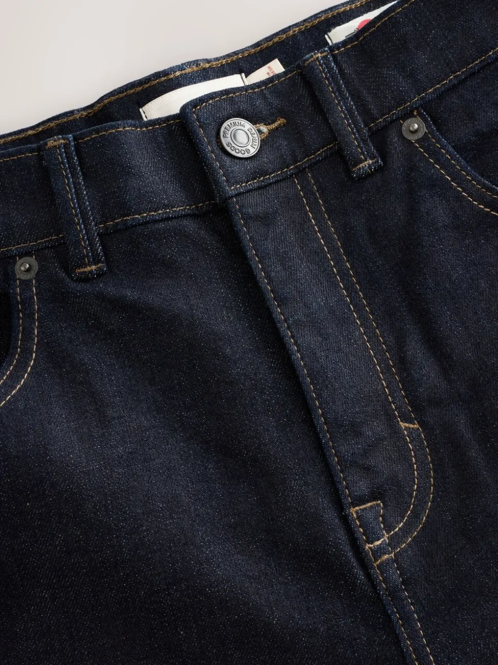 Indigo blauwe wassing - Straight fit - Signature Selvedge Denim Jeans