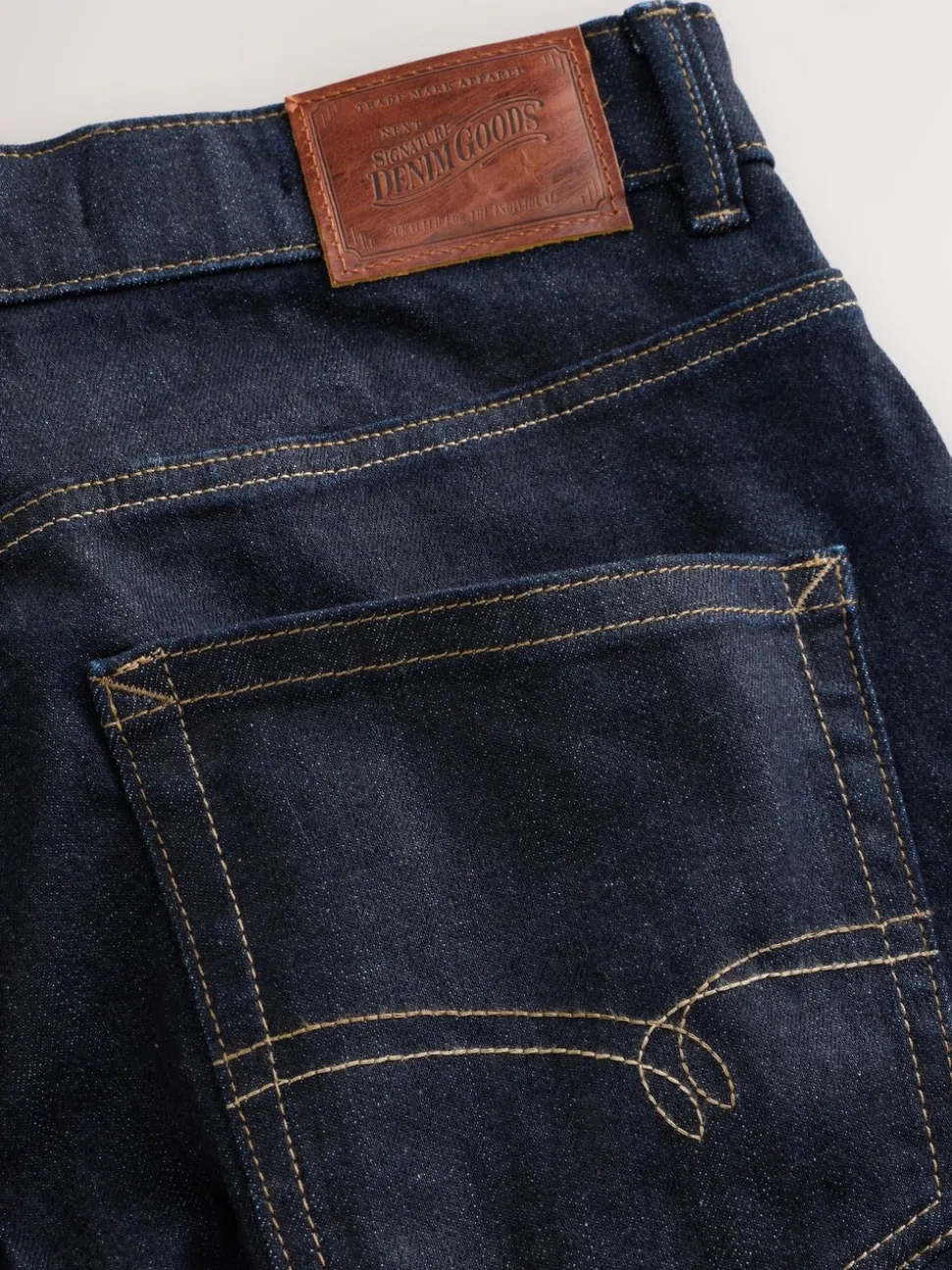 Indigo blauwe wassing - Straight fit - Signature Selvedge Denim Jeans