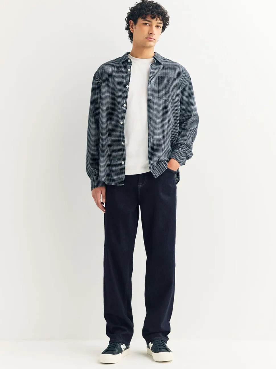 Indigo wassing - Klassieke stretchy Jeans met relaxed fit