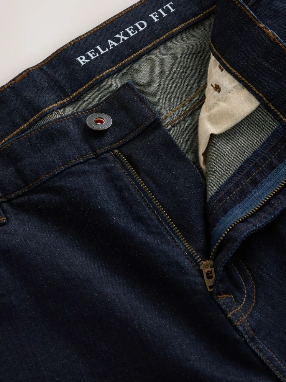 Indigo wassing - Klassieke stretchy Jeans met relaxed fit
