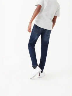 Indigoblauw - Jeans met stretch en elastische taille (3-16 jr)