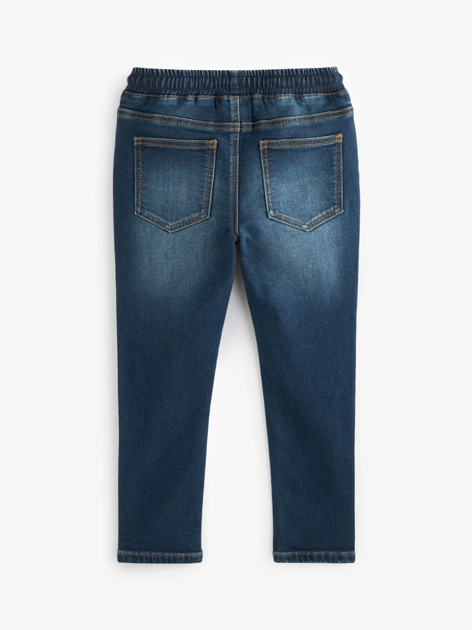 Indigoblauw - Jeans met stretch en elastische taille (3-16 jr)