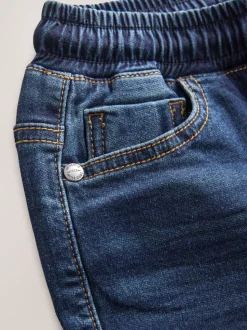 Indigoblauw - Jeans met stretch en elastische taille (3-16 jr)