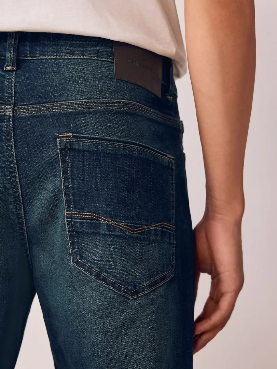 Indigoblauw - Straight fit - Authentieke stretch denim jeans