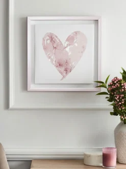 Ingelijste wanddecoratie met hart