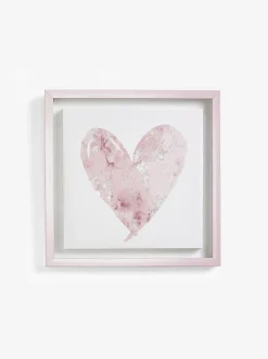 Ingelijste wanddecoratie met hart