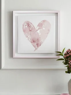 Ingelijste wanddecoratie met hart