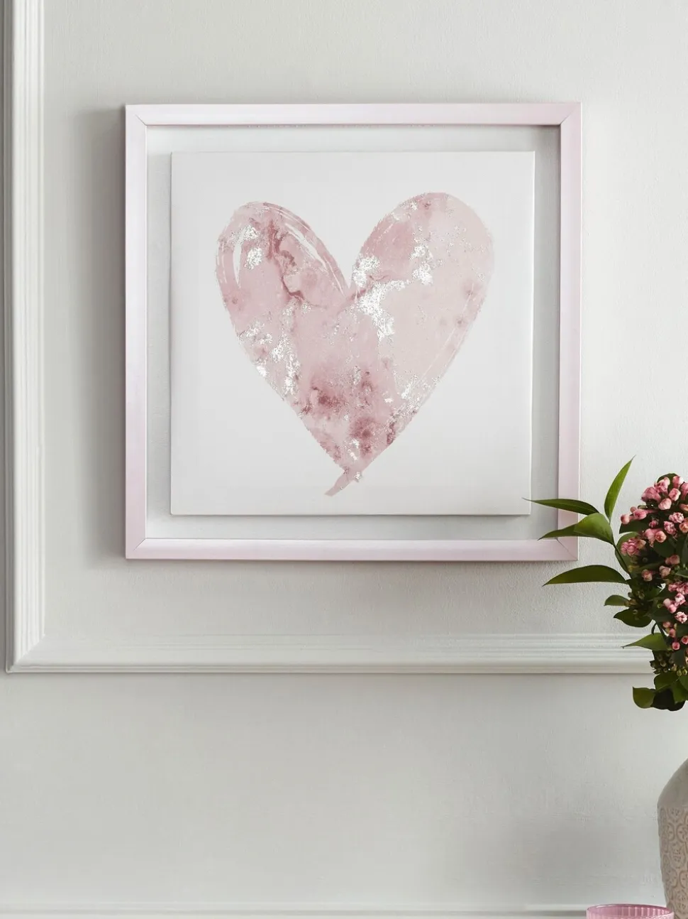 Ingelijste wanddecoratie met hart