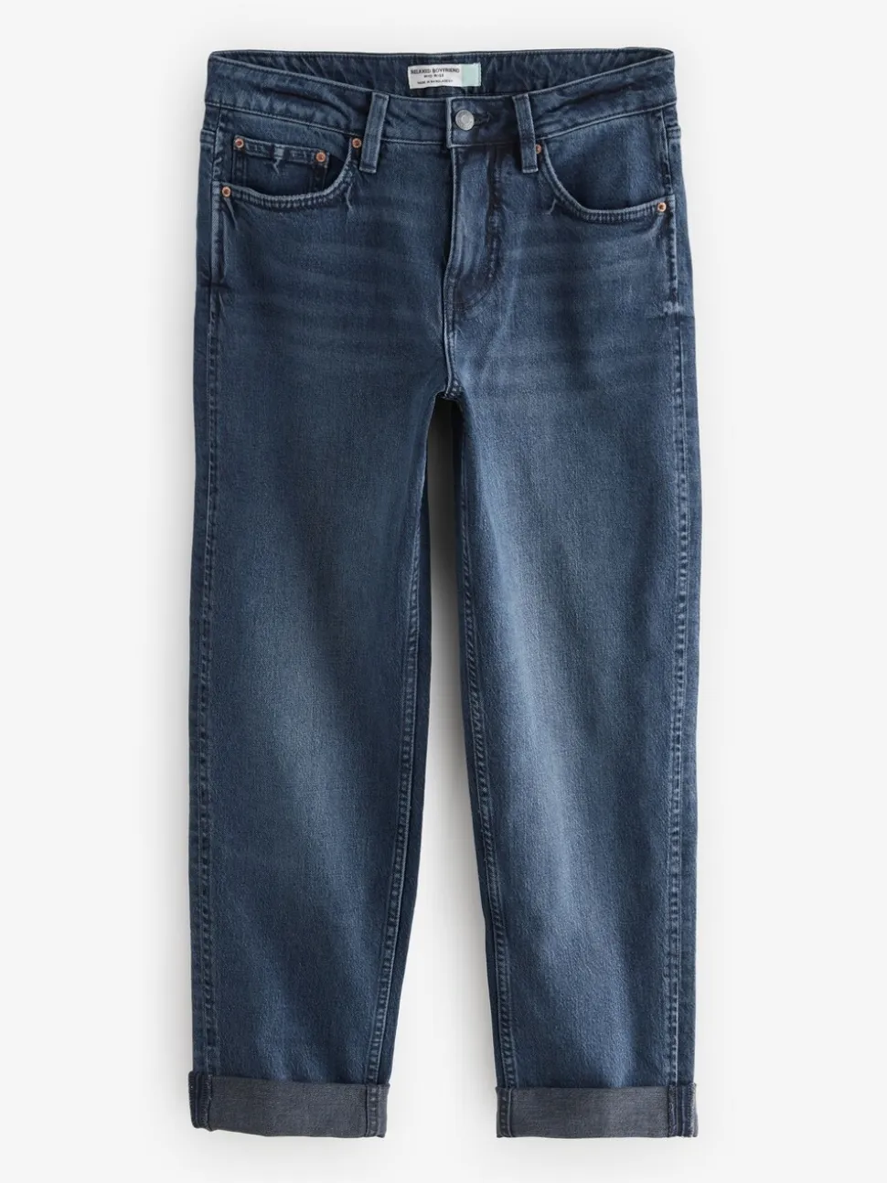 Inktblauw - Boyfriend-jeans