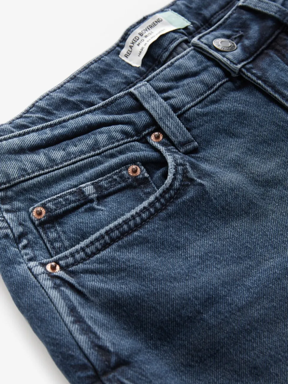 Inktblauw - Boyfriend-jeans