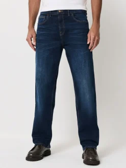 Inktblauw - Relaxed fit - Authentieke stretch denim jeans
