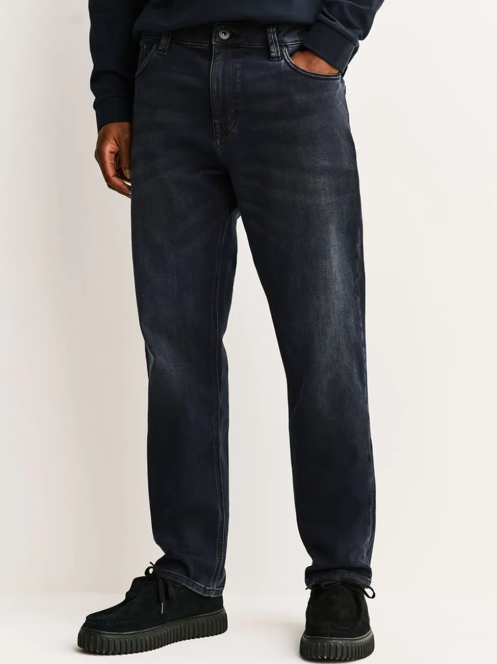Inktblauw - Slim Fit - Motionflex jeans
