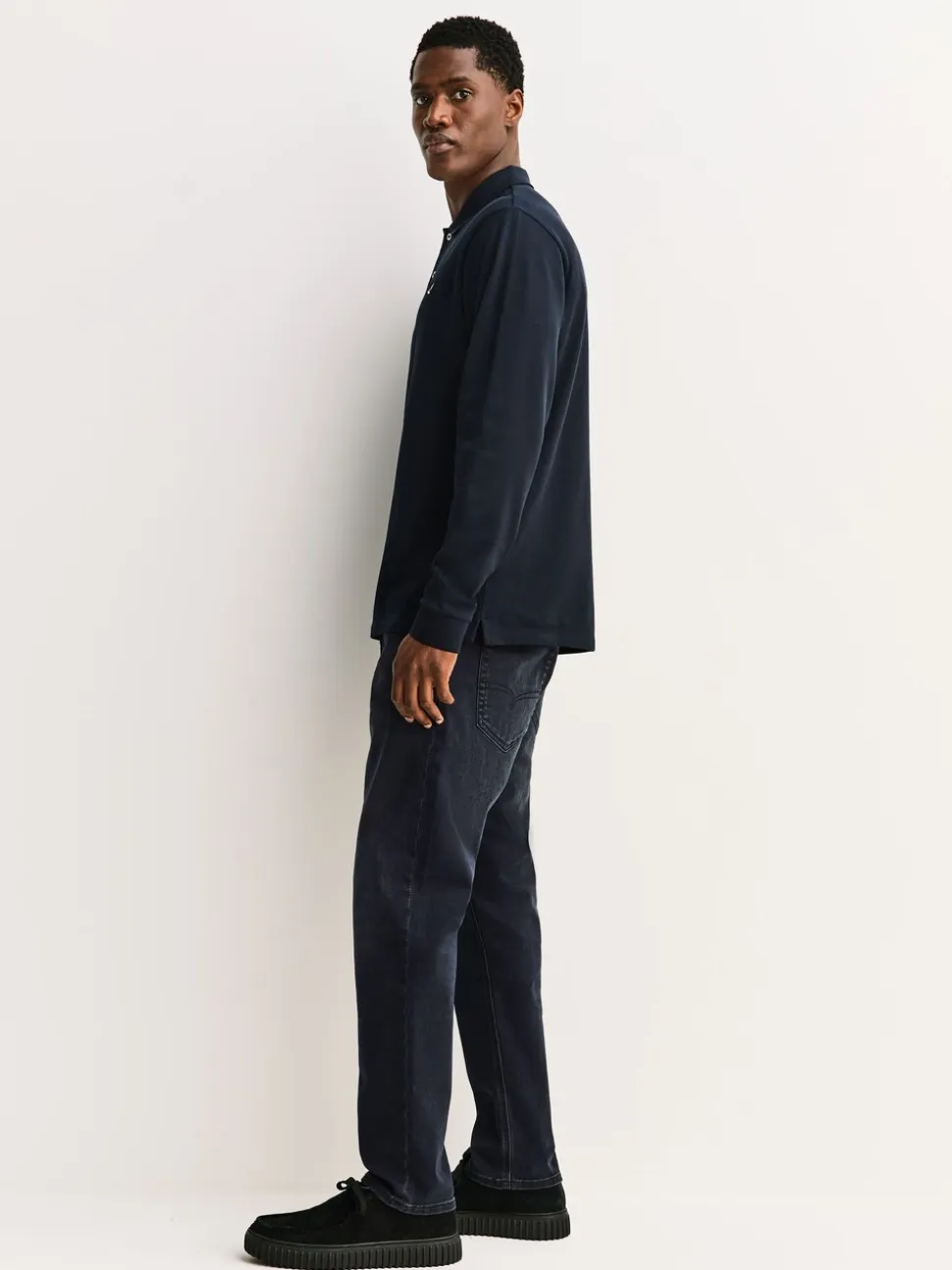 Inktblauw - Slim Fit - Motionflex jeans