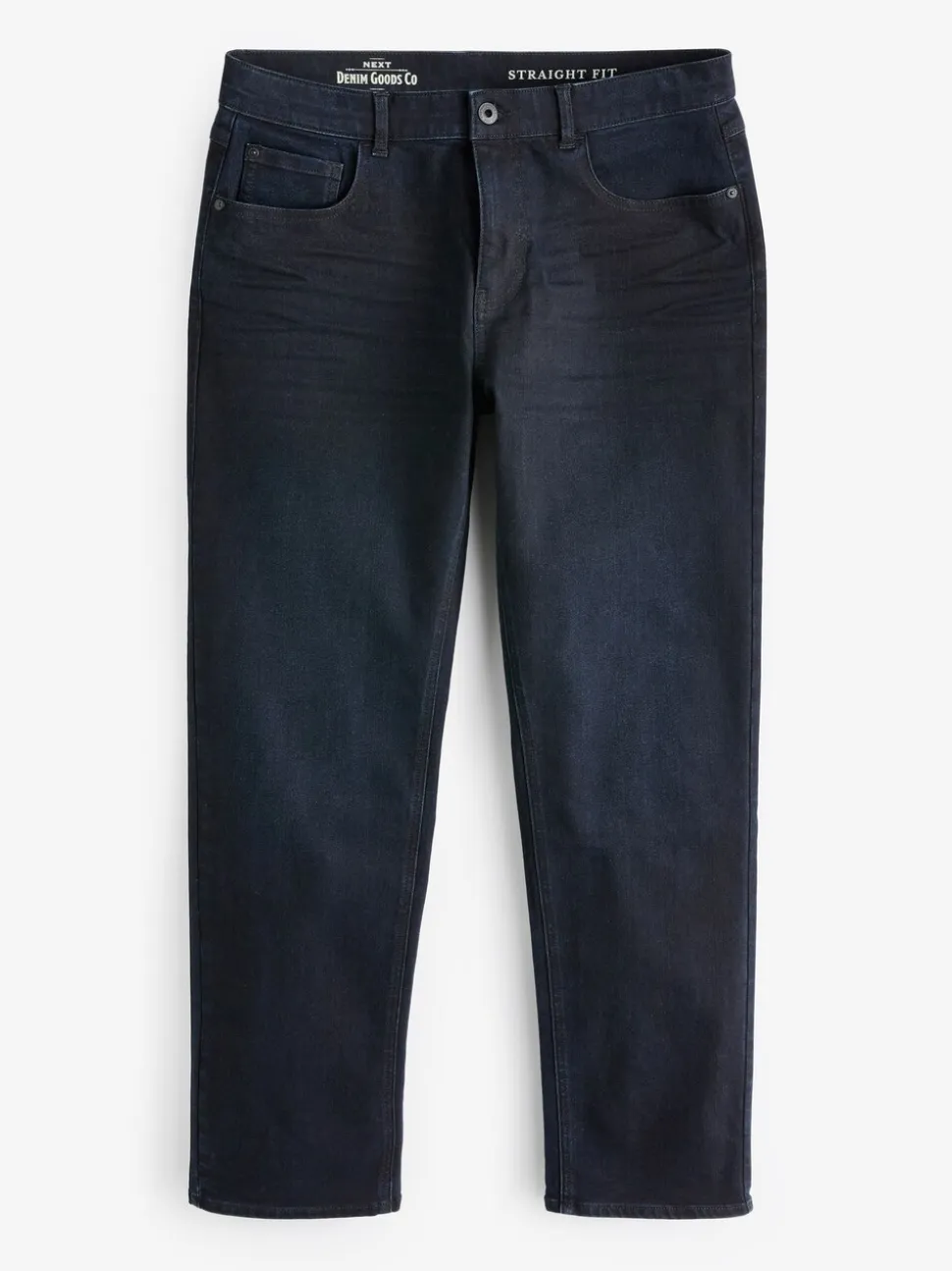 Inktblauw - Straight-fit Essential stretchy jeans met rechte pasvorm