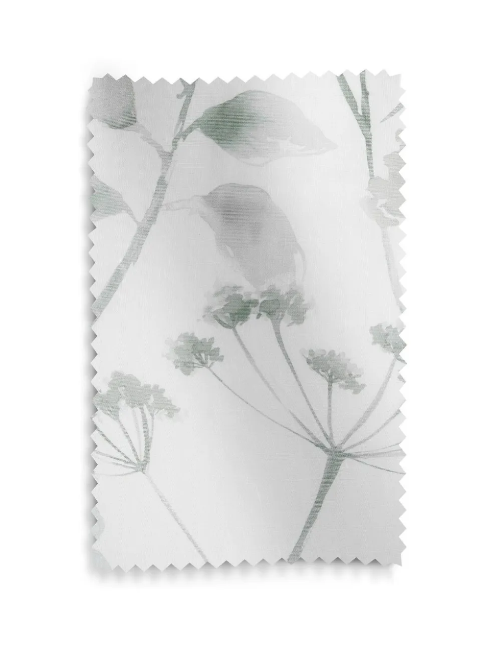 Isla - Ongevoerde voile ringgordijnen met doorschijnend inzetstuk en bloemenprint