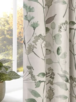 Isla ringgordijnen met bloemenprint