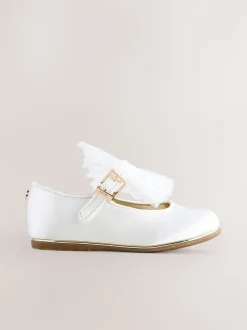Ivoor - Baker By Ted Baker Mary Jane gelegenheidsschoenen met strik voor meisjes