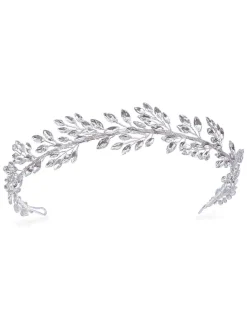 Ivory & Co Utopia hoofdband met kristallen blaadjes