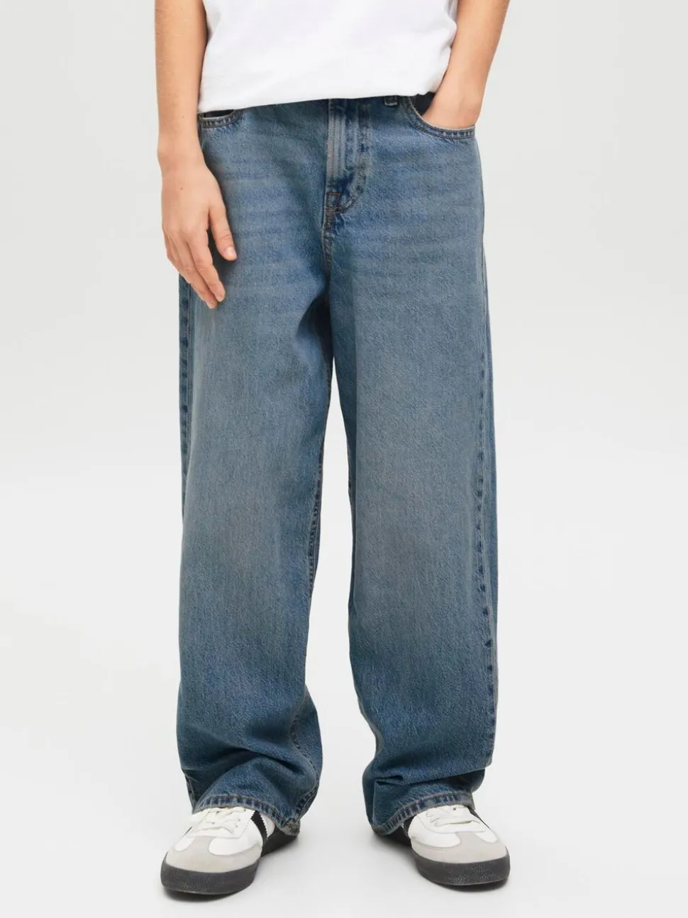 JACK & JONES Junior Blue Ron Extra Baggy Fit Jeans