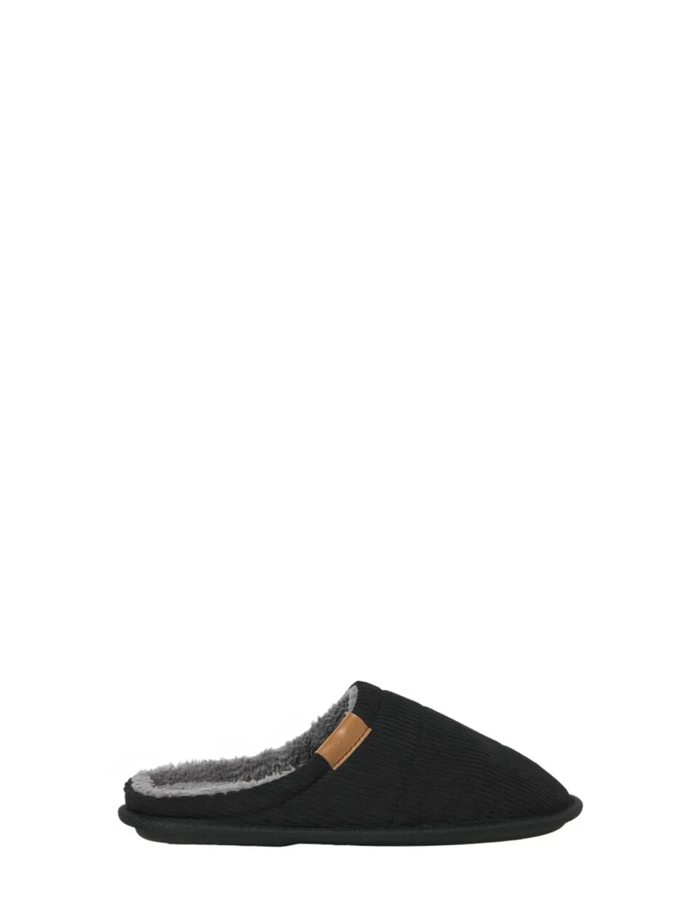JACK & JONES Junior Courdroy Mule Black Slippers