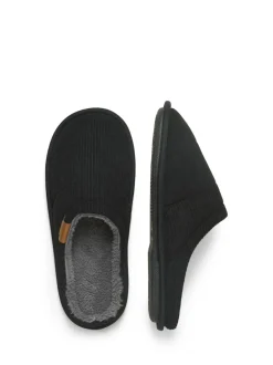 JACK & JONES Junior Courdroy Mule Black Slippers