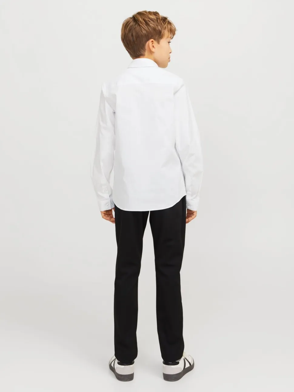 JACK & JONES Junior Stretch Long Sleeve White Shirt