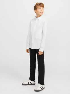 JACK & JONES Junior Stretch Long Sleeve White Shirt