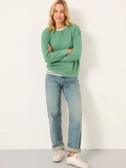 Jadegroen - FatFace - sweatshirt met ronde hals