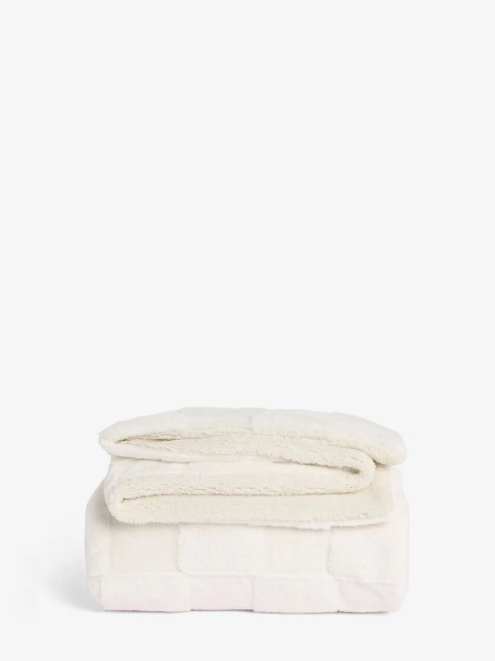 Jasper behaaglijke fleece omkeerbare bedloper met dambordmotief