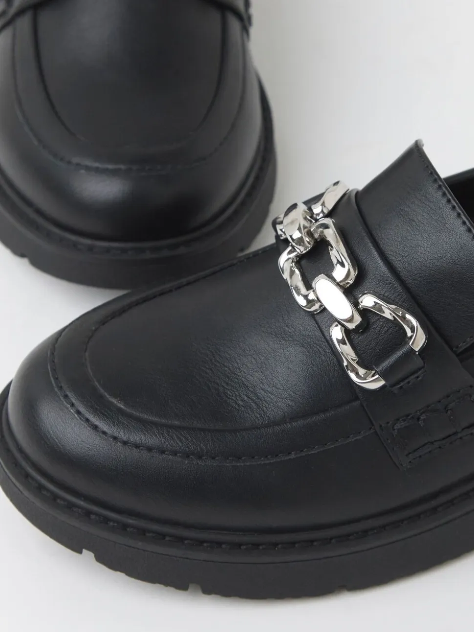 JD Williams Low Wedge Loafers With Chain Trim