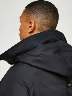 Jet black - Zavetti Canada Abelli voor heren 2.0 Bomberjack met capuchon