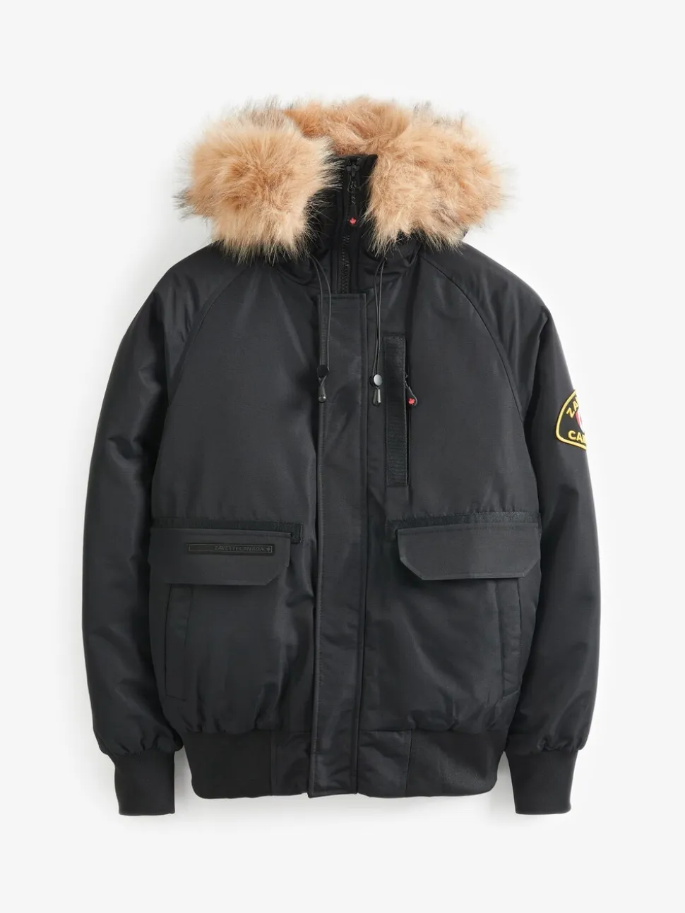 Jet black - Zavetti Canada Abelli voor heren 2.0 Bomberjack met capuchon