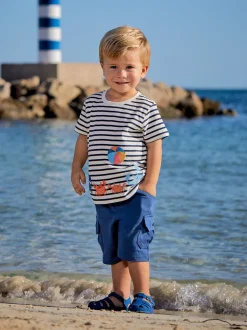 JoJo Maman Bébé - 2 Jersey cargoshorts