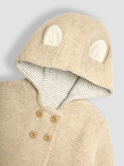JoJo Maman Bébé - Babyvest met beer en capuchon