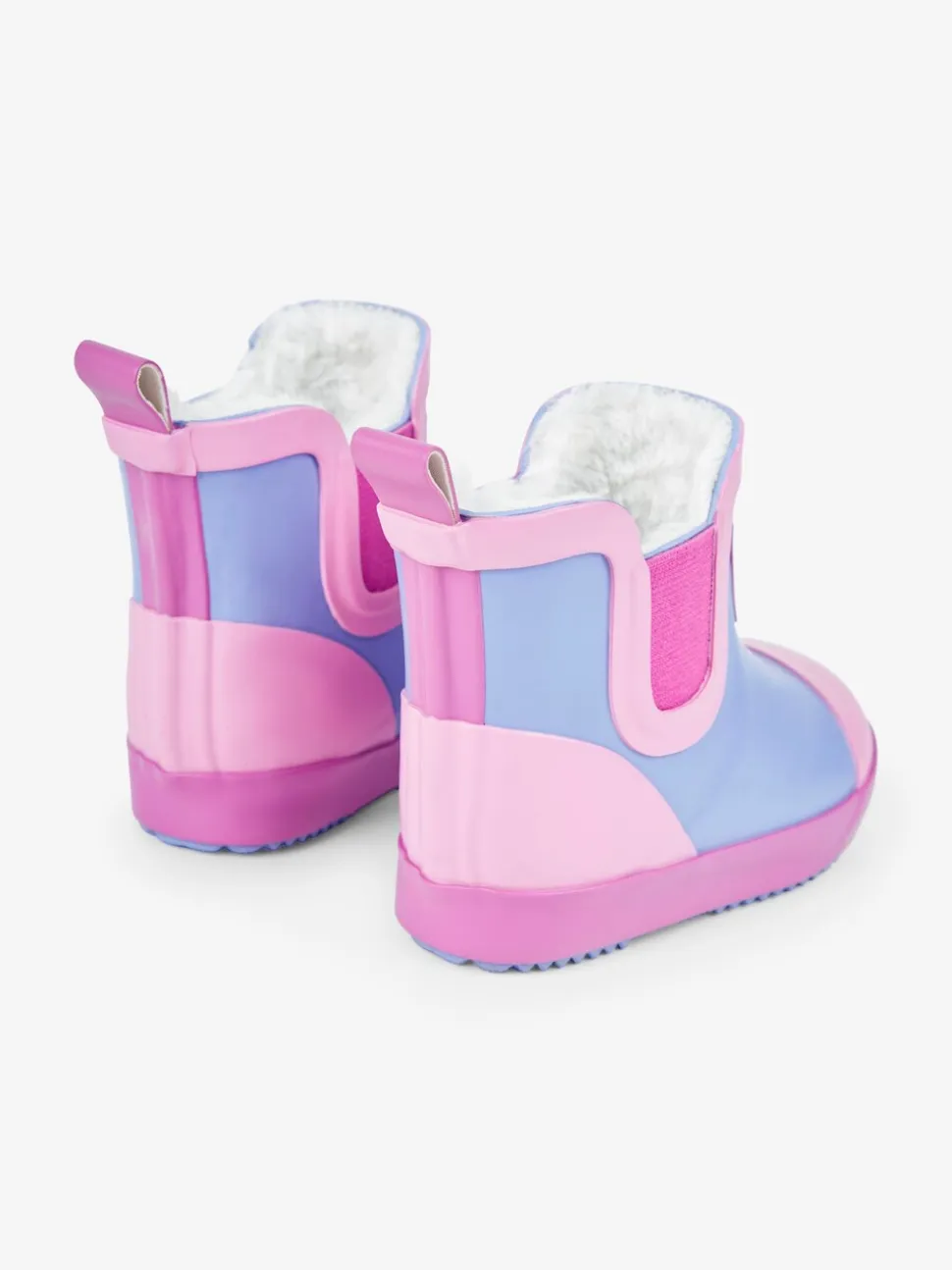 JoJo Maman Bébé - Behaaglijke gevoerde regenlaarzen met kleurvlakken