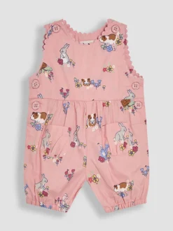 JoJo Maman Bébé - bretelbroeken van 100% katoen met print