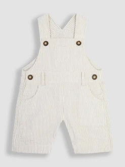 JoJo Maman Bébé - Gestreepte seersucker tuinbroek
