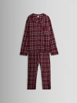 JoJo Maman Bébé - Klassieke kerstpyjamaset met ruit voor heren