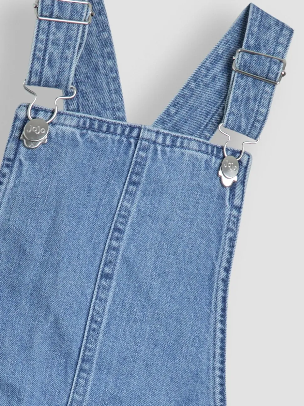 JoJo Maman Bébé - Korte denim bretelbroeken