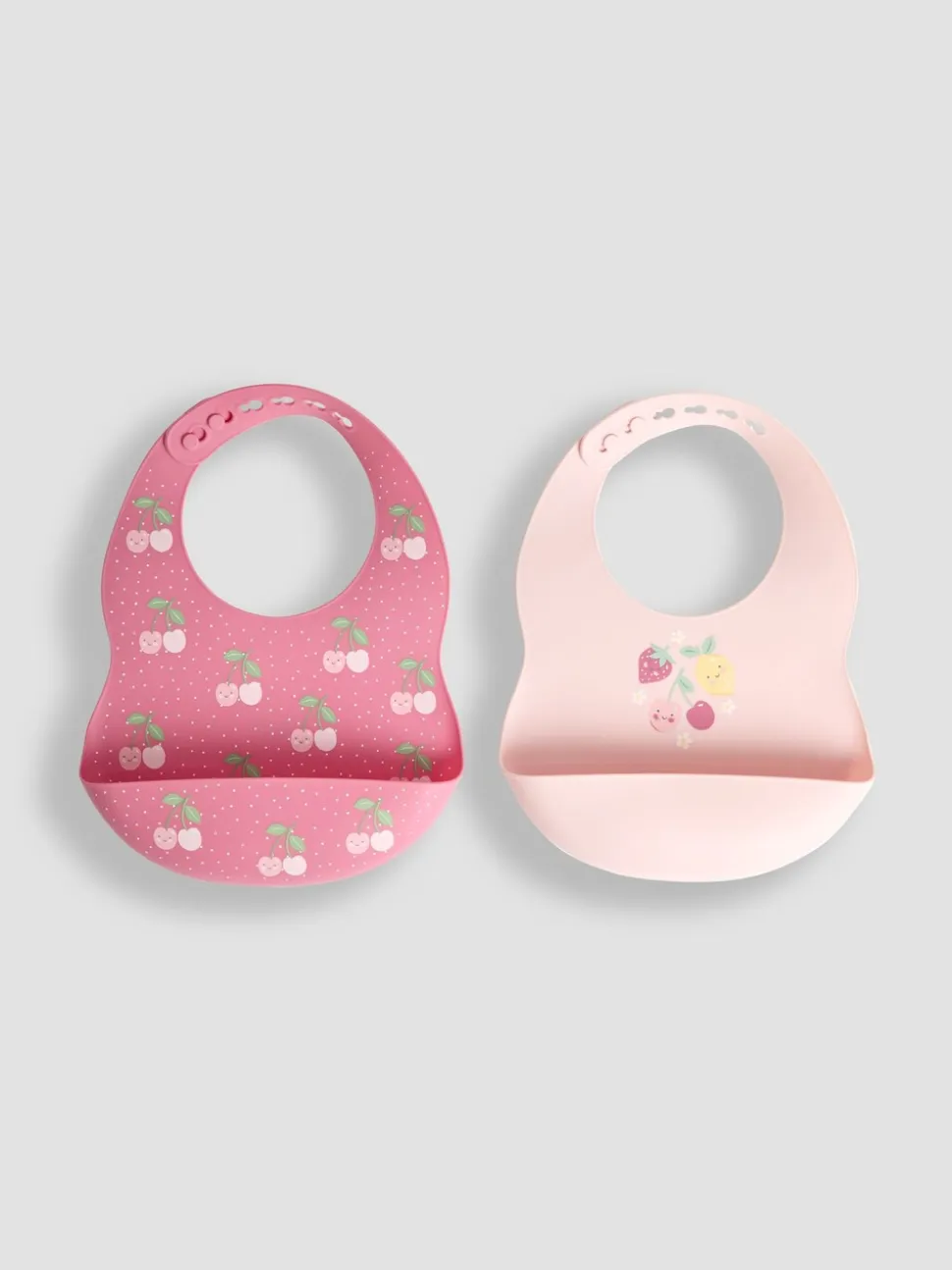 JoJo Maman Bébé - Set van 2 siliconen slabbetjes