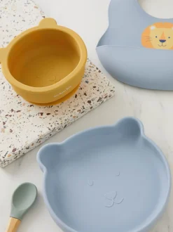 JoJo Maman Bébé - Set van 2 siliconen slabbetjes