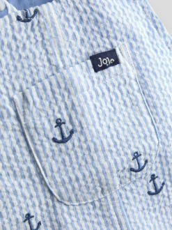 JoJo Maman Bébé - Tuinbroek met borduursel