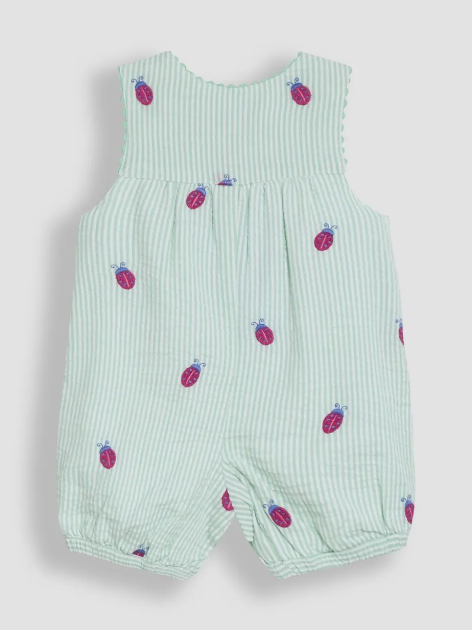 JoJo Maman Bébé - Tuinbroek met borduursel