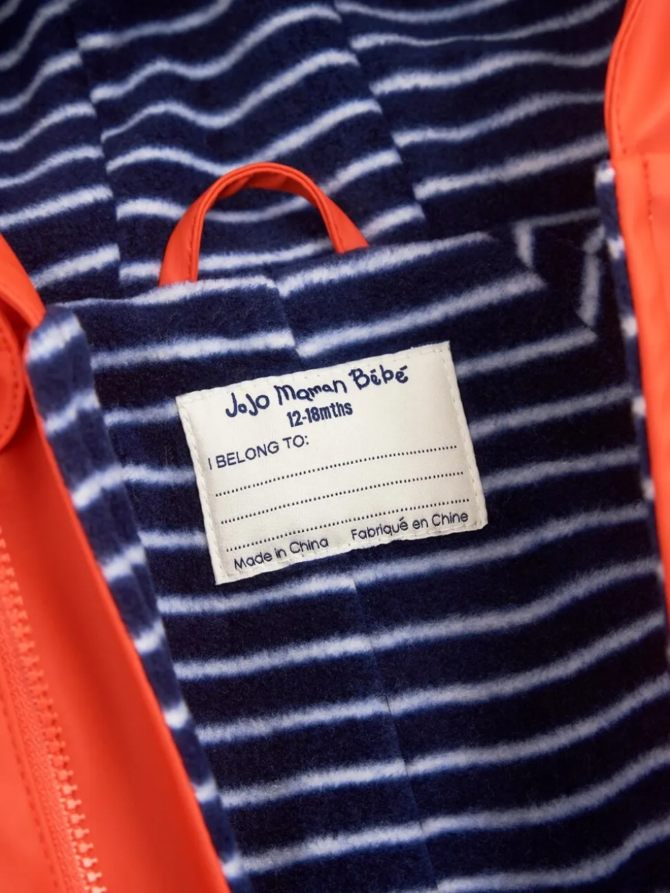 JoJo Maman Bébé - Waterdicht regenpak met fleecevoering