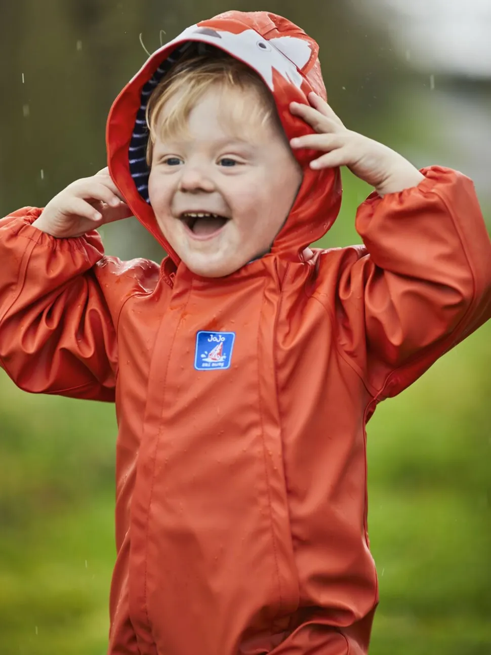 JoJo Maman Bébé - Waterdicht regenpak met fleecevoering